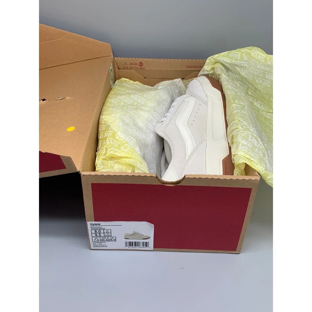 Vans Hylane Marshmallow White Skate‎ Shoes Men's Sz 8 Women's Sz 9.5 NEW